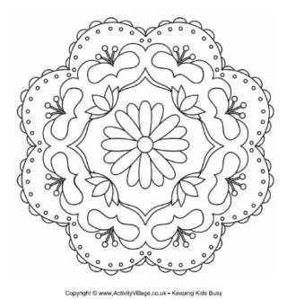 320x333 Rangoli Colouring Pages Great Lessons Amp Ideas