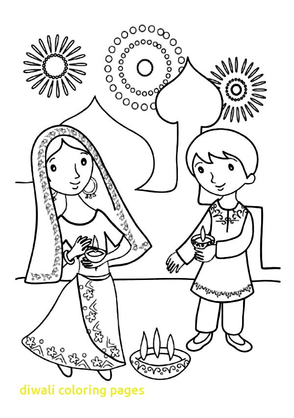 600x854 Diwali Coloring Pages With Kids Celebrate Diwali Coloring Page