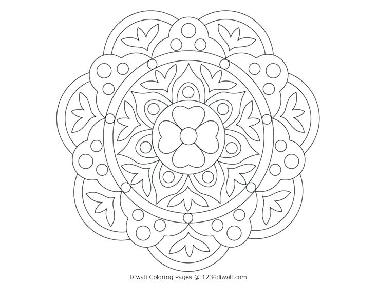 736x552 Rangoli Coloring Pages Coloring Pages Medium Size Of Coloring