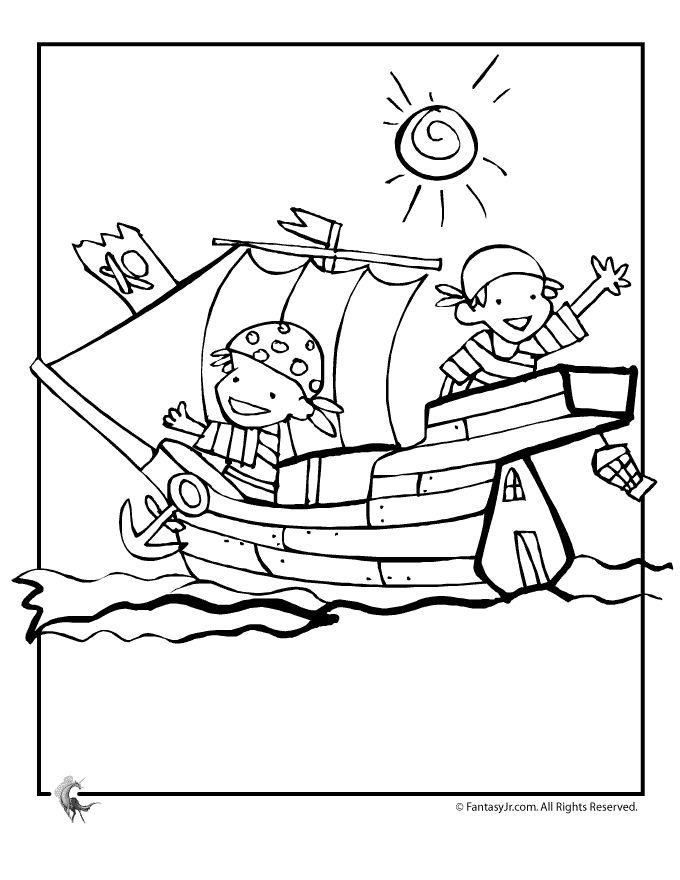680x880 Pirate Coloring Pages For Preschool
