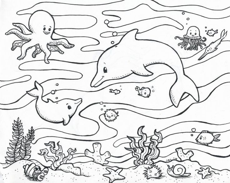 736x586 Underwater Coloring Pages Underwater Coloring Pages 5 Underwater