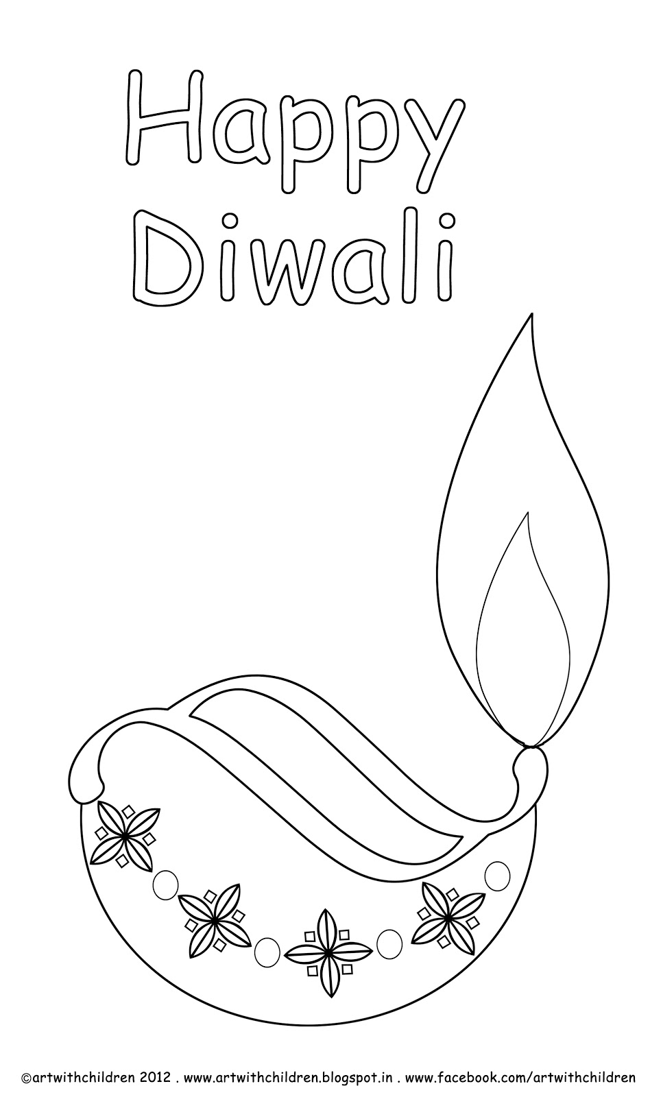 948x1600 Diwali Diya Coloring Page Dd Diwali Diya