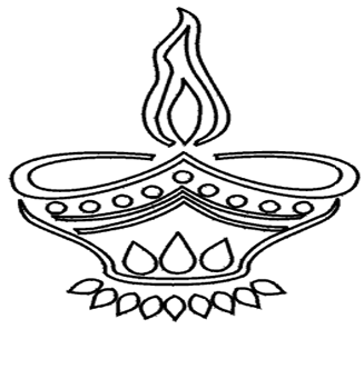 327x341 Diwali Diya Drawing Images