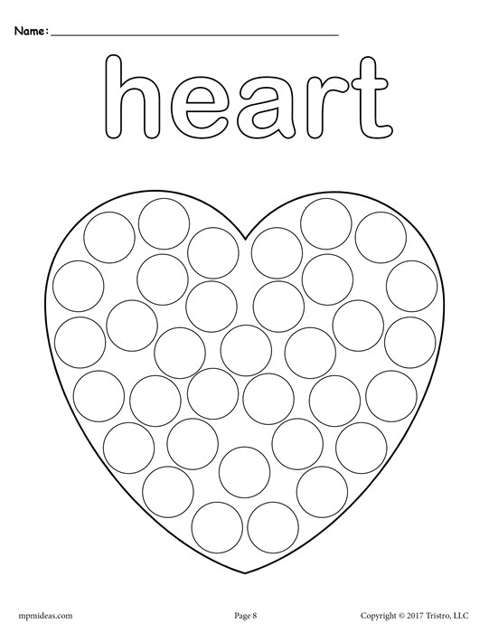 541x700 Dot Paint Printables 12 Free Shapes Do A Dot Printables Design