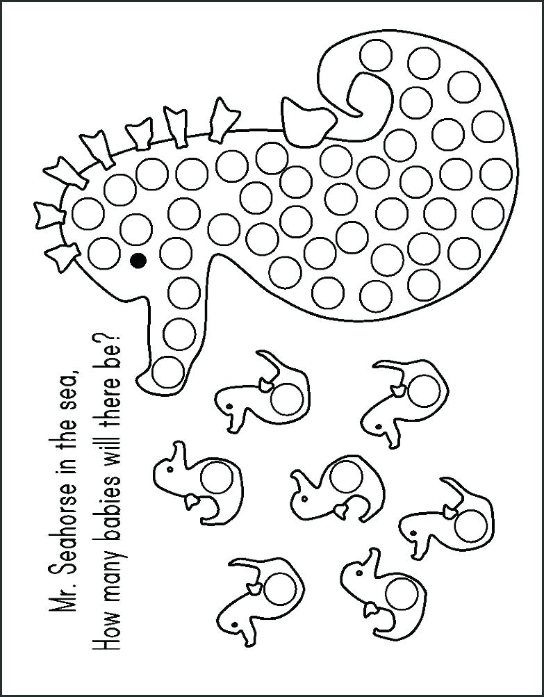 783x1003 Dot Marker Coloring Pages Free Free Dot Marker Coloring Pages Free