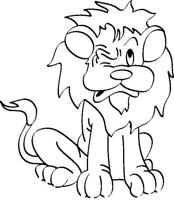567x655 Lions Coloring Page 16