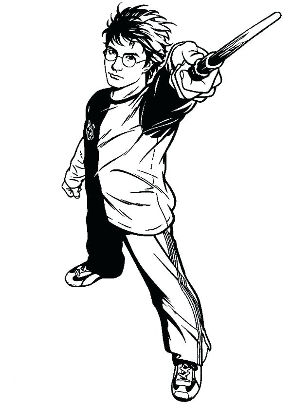 600x834 Harry Potter Coloring Pages How To Draw Harry Potter Coloring Page