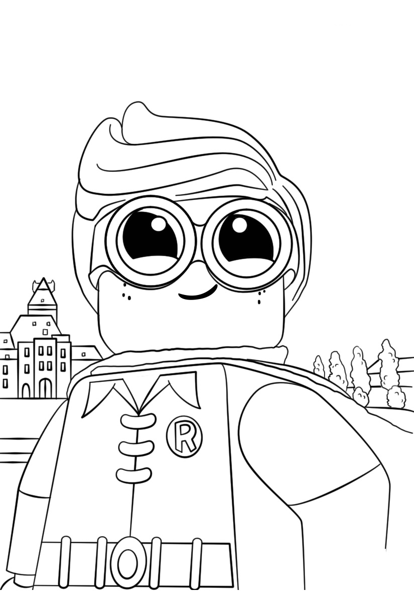 824x1186 Lego Dobby Harry Potter Coloring Page