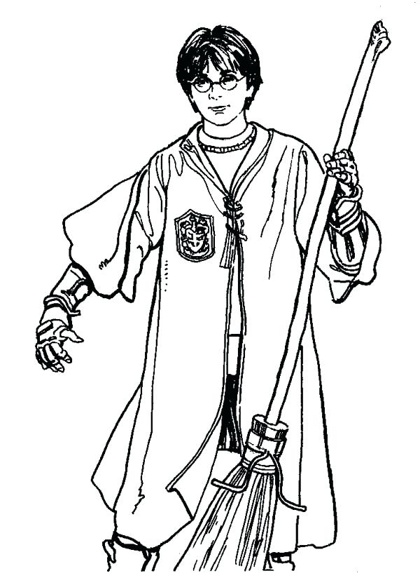 600x834 Harry Potter Coloring Page Player Harry Potter With Coloring Page