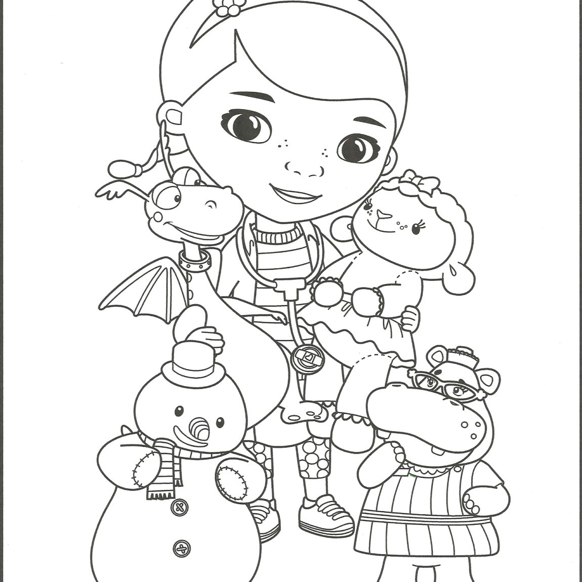 1150x1150 Fundamentals Doc Mcstuffin Coloring Pages Mcstuffins Drawing In Dr