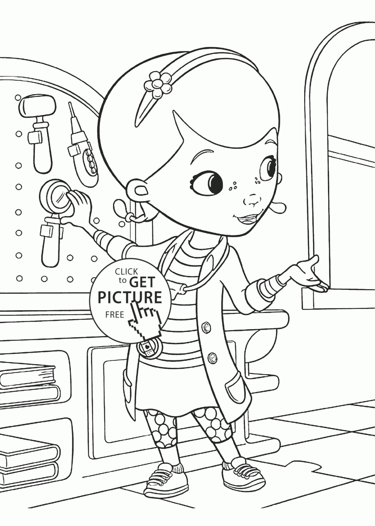 1260x1767 Doc Mcstuffins Coloring Pages Coloringsuite Gallery