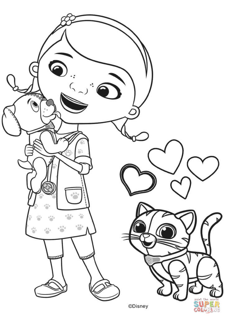 724x1024 Doc Mcstuffins Coloring Page