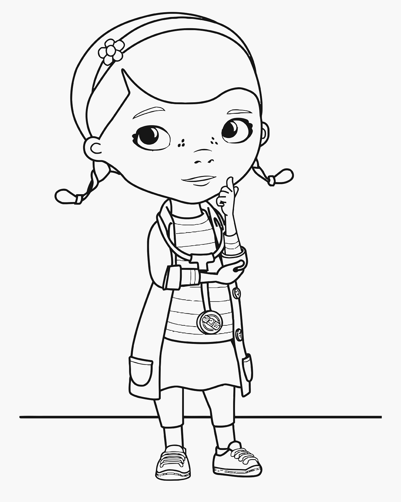 1280x1600 Doc Mcstuffins Coloring Pages Dottie