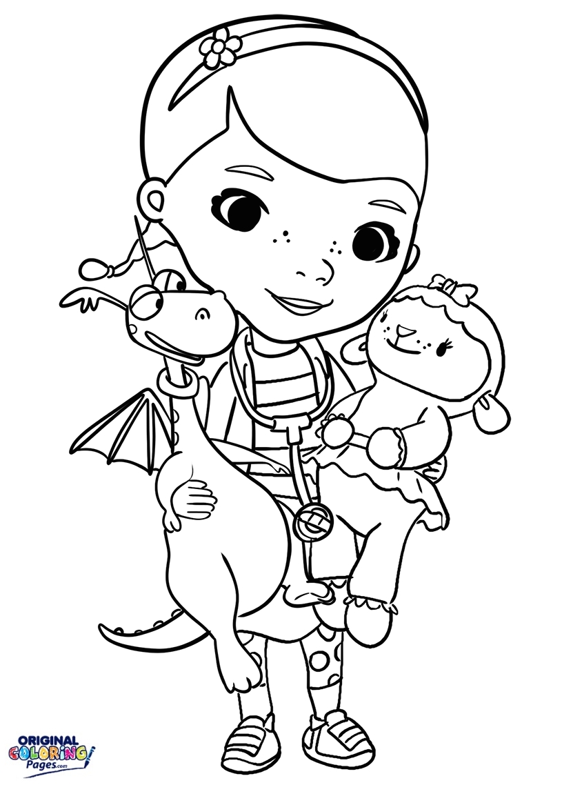 Doc Mcstuffins Halloween Coloring Pages