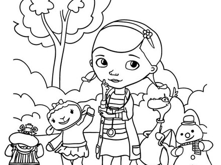 Doc Mcstuffins Lambie Coloring Pages