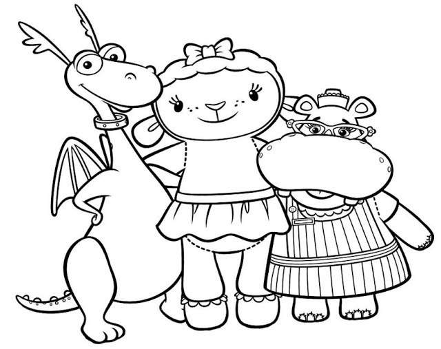 640x507 Doc Mcstuffins Lambie Coloring Pages Doc Mcstuffins Coloring Pages