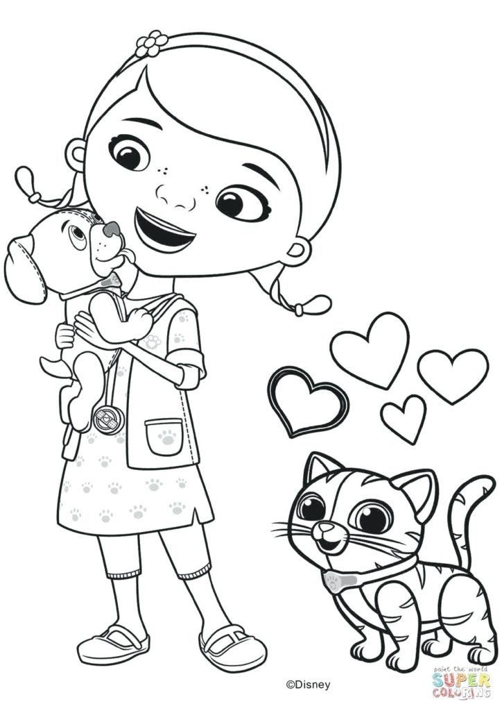 724x1024 Introducing Doc Mcstuffins Lambie Coloring Pages 4creative Co 4