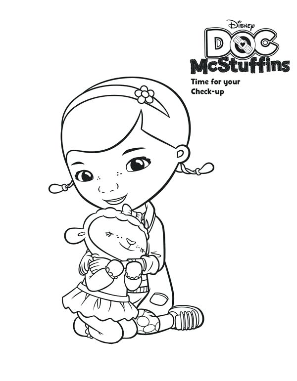 600x771 Doc Mcstuffins Coloring Pages Together With Free Doc Coloring