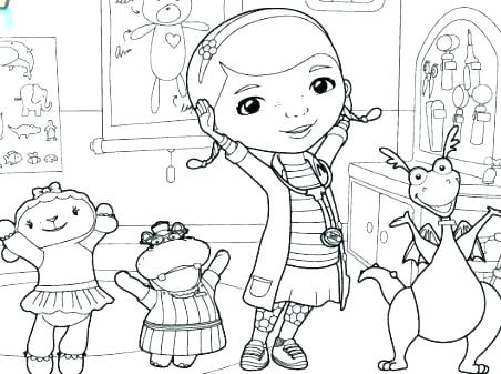 452x337 Doc Mcstuffins Printable Coloring Pages