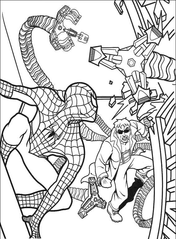 567x768 Funky Doctor Octopus Coloring Pages Crest