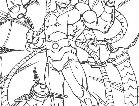 554x425 Luxury Doctor Octopus Coloring Pages Vignette