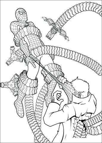 343x480 Doc Ock Coloring Pages Doc Coloring Pages Octopus Coloring Pages