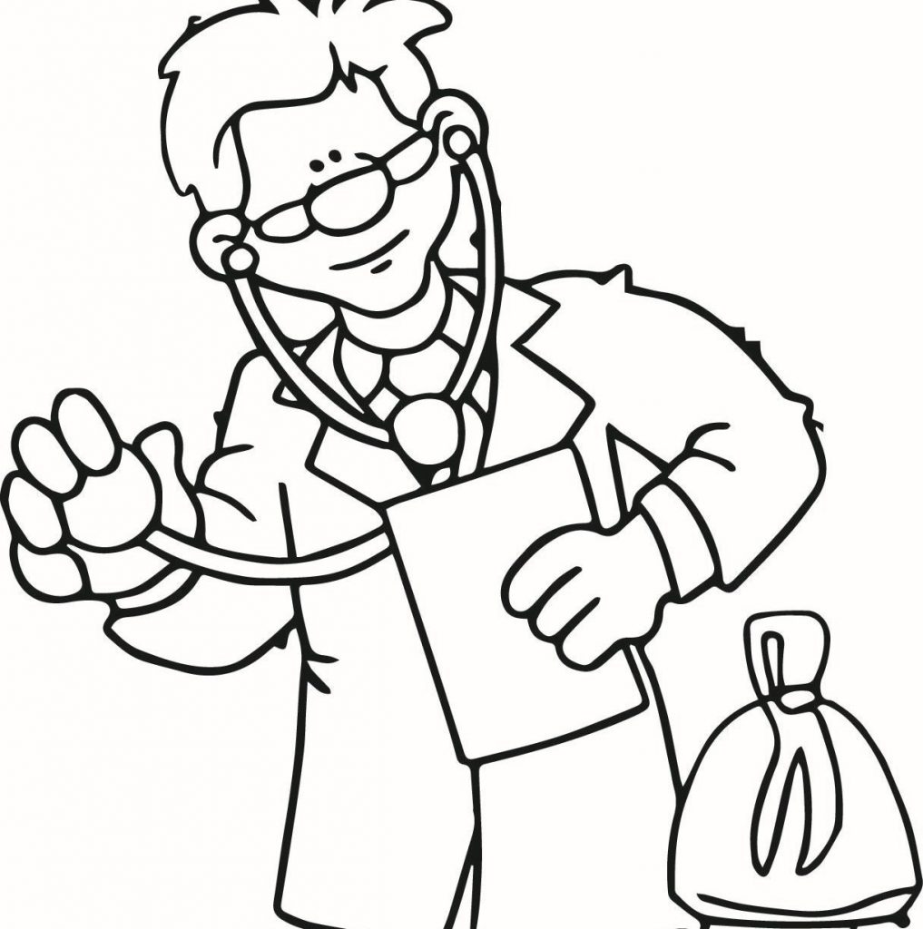 1017x1024 Doctor Coloring Pages Printable
