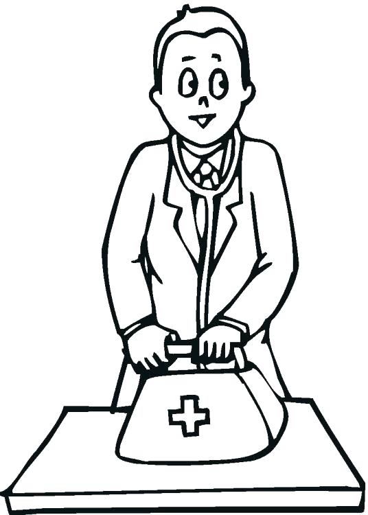 536x750 Interesting Doctor Coloring Page Free Kids Coloring Pages Doctor