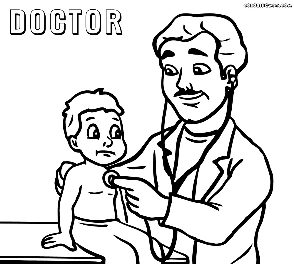 1000x900 Woman Doctor Coloring Pages Fresh Printable Tools Doctor's Office
