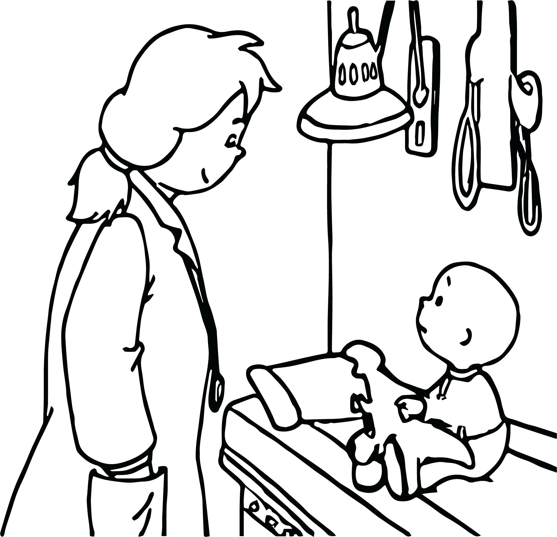 1950x1879 Doctor Coloring Pages For Preschool