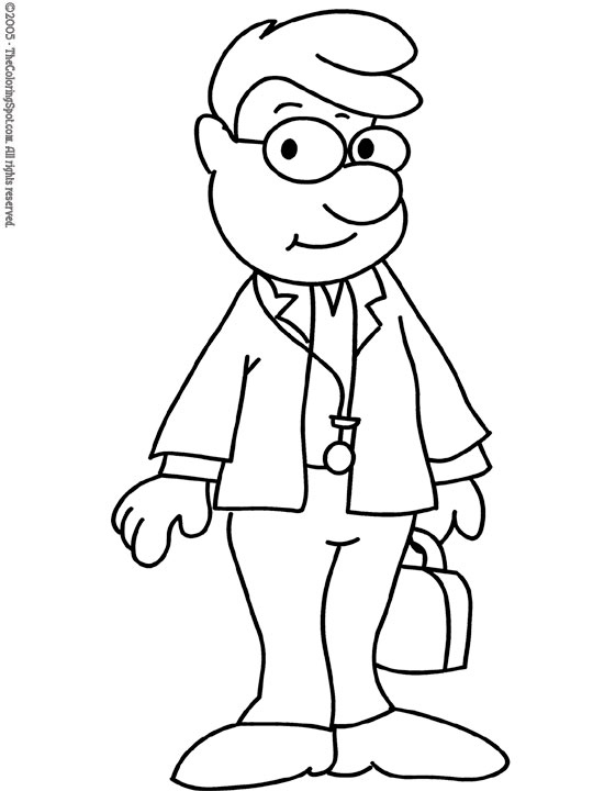 540x720 Doctor Coloring Pages Luxury Woman Doctor Coloring Page Logo