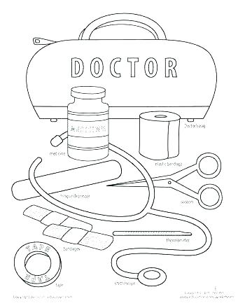 350x440 Doctor Office Coloring Sheets Printable Coloring Doctor Coloring