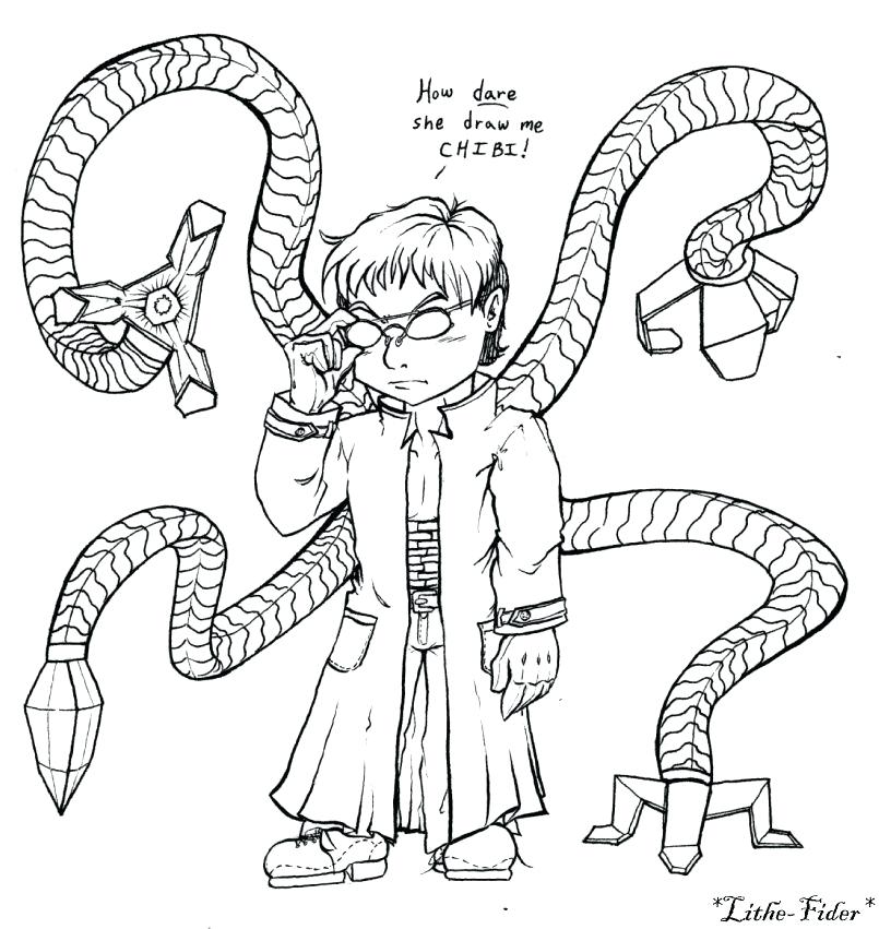 Doctor Octopus Coloring Pages