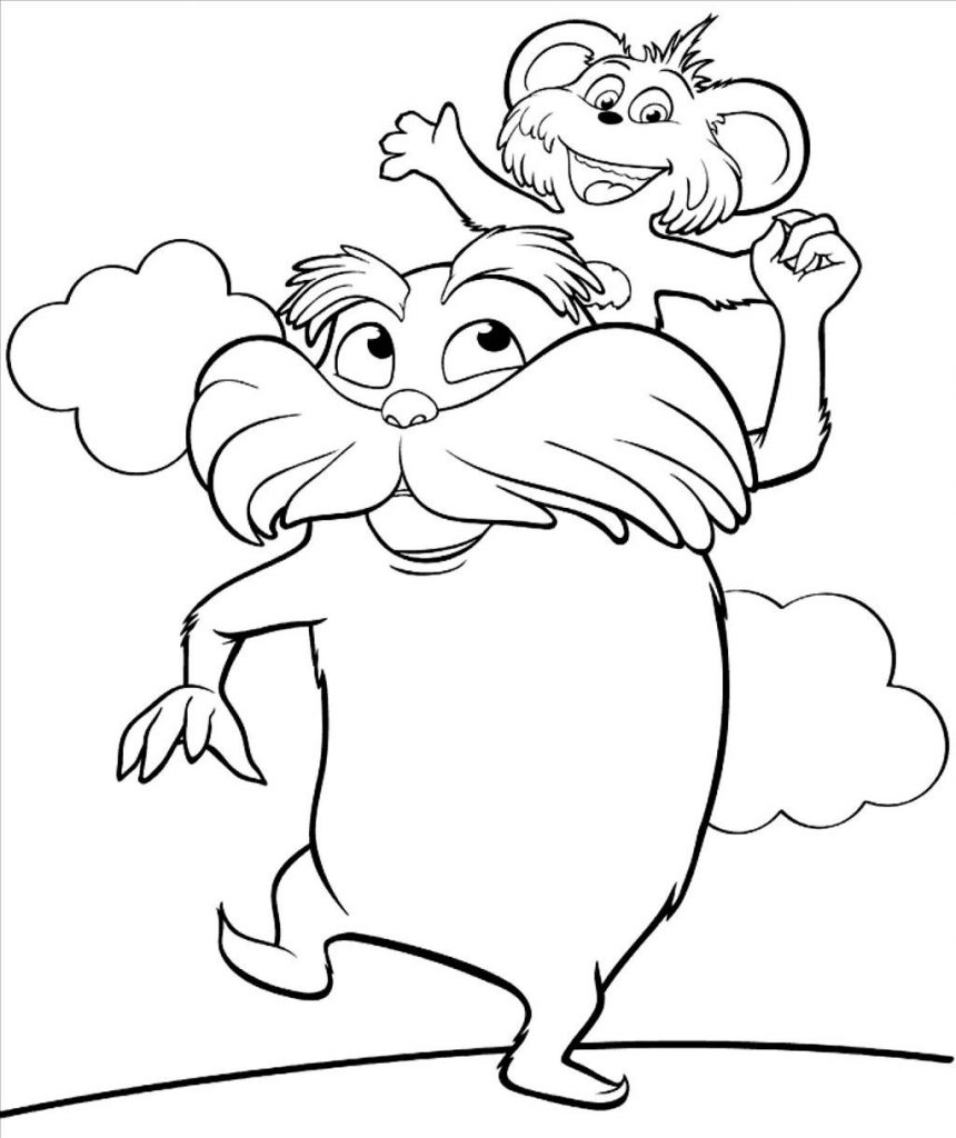 860x1024 Awesome Dr Seuss Characters Coloring Pages 1024 1219 High
