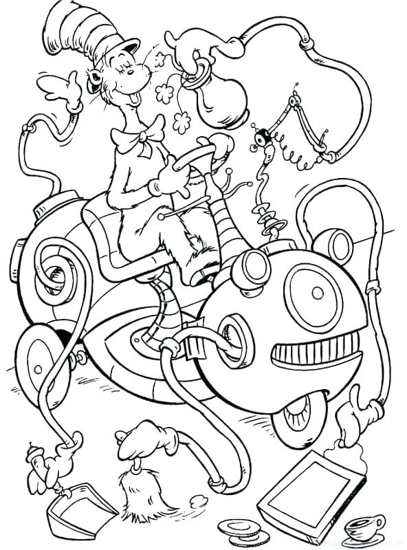592x800 Dr Suess Coloring Sheets Cat In The Hat Coloring Pages Dr Seuss