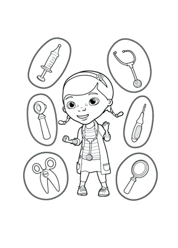 Doctor Tools Coloring Pages
