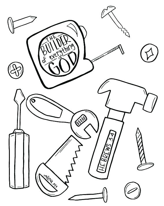 568x712 Tools Coloring Page Free Coloring Doctor Tools Coloring Pages
