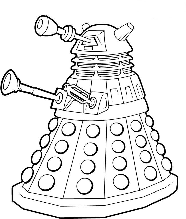 736x868 Doctor Who Coloring Pages For My Husband