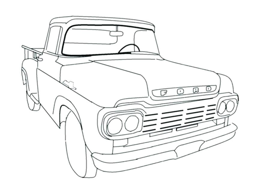 850x648 Dodge Ram Coloring Pages Dodge Ram Coloring Pages Old Truck