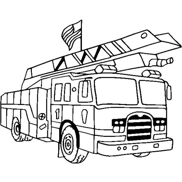 600x600 50 Firetruck Coloring Pages, Printable Fire Truck Coloring Pages