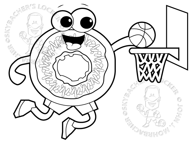 640x480 Dunking Donut Free Coloring Page Skybacher's Locker