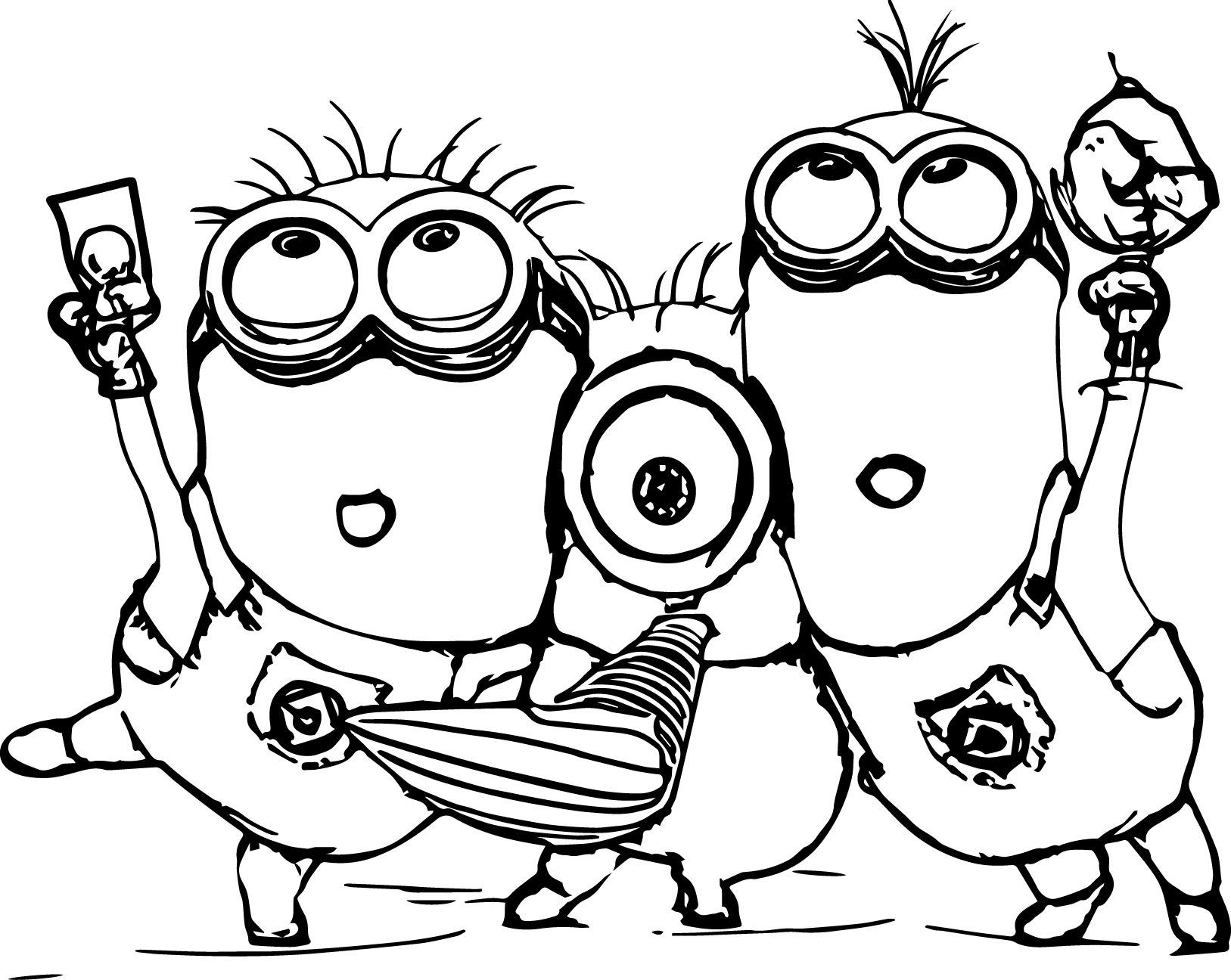 1627x1296 Minion Coloring Pages