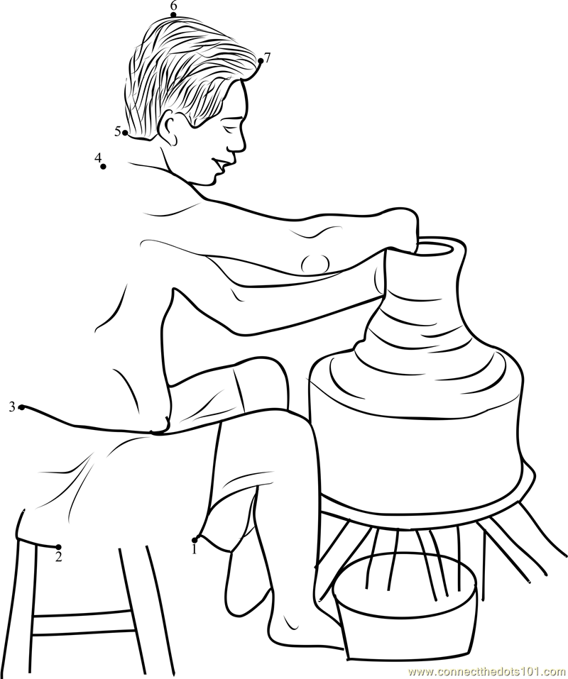 800x957 Potter And Clay Coloring Page Children's Church Clay