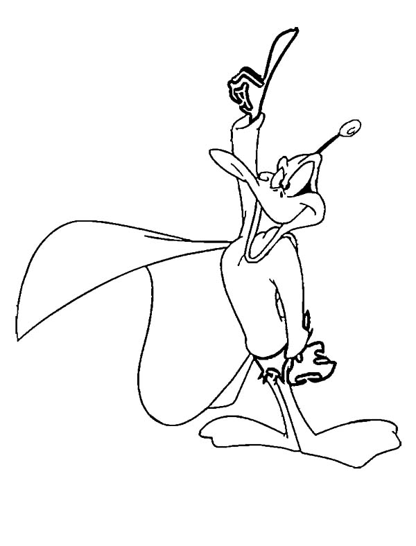600x788 Daffy Duck Duckdodgers Attention Coloring Pages