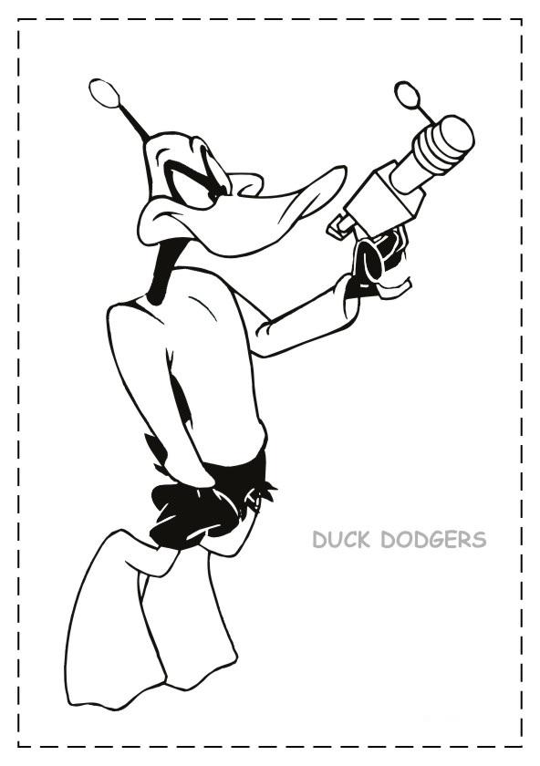 592x840 Duck Dodgers Coloring Page 10