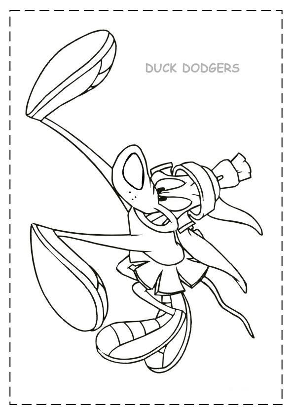 592x840 Duck Dodgers Coloring Page 5