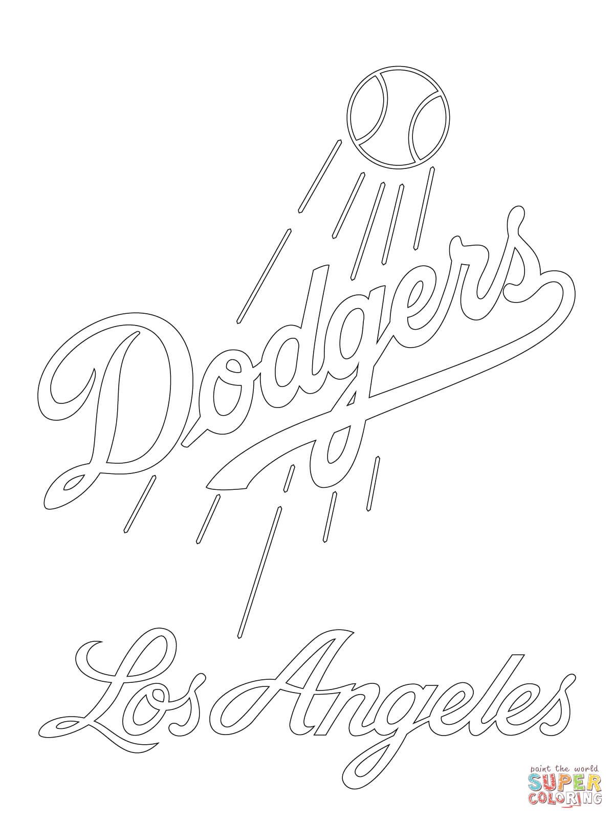 1200x1600 Los Angeles Dodgers Logo Super Coloring Party Ideas
