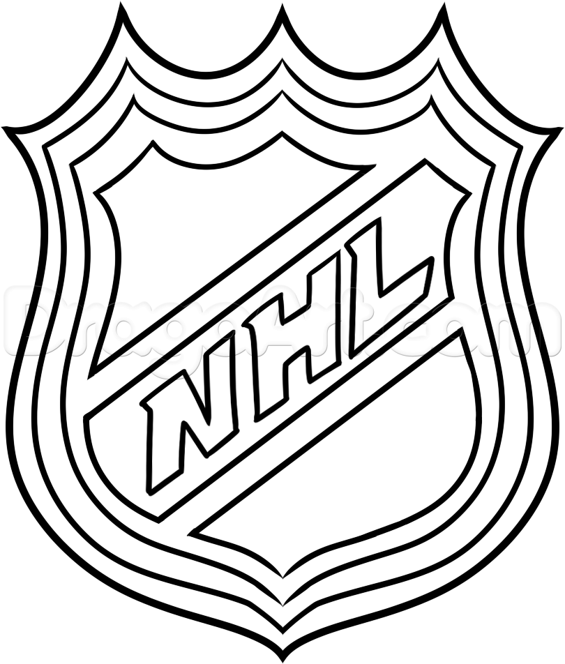 810x952 Nhl Logo Coloring Pages