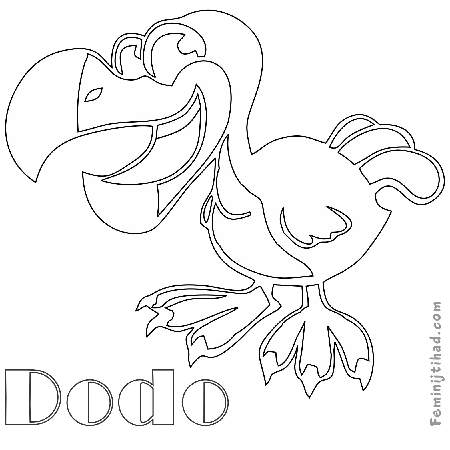 1575x1575 Dodo Coloring Pages To Print Coloring Pages For Kids