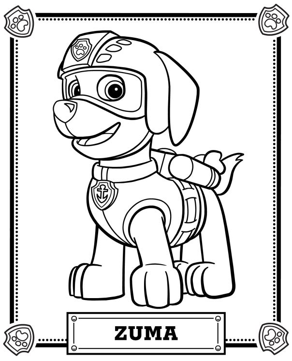 604x746 Paw Patrol Coloring Pages
